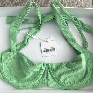 Monday Swimwear Clovelly Top - Pistachio Wave